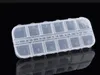 Nail Art 12 Empty Compartment Plastic Storage Box Earring Jewelry Bin Case Container Sewing boxes