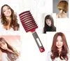 Professional hair extensions Bristle Hair Brushes comb Antistatic Heat Curved Vent Barber Salon Hair Styling Tool Rows Tine Comb3583399