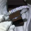 Eenvoudige trendy armband T-Shape Diamond S925 zilver gevulde partij Engagement bruiloft manchet armband voor vrouwen cadeau