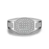 choucong Antique Men ring Pave set 5A Zircon Cz 925 Sterling silver male Bijoux Emgagement Wedding Band Ring for father gift
