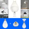 960P Wireless IP Camera E27 LED Bulb Light Panoramic Wi-Fi Lamp FishEye Lens WIFI Camera CCTV Camera Home Security P2P Cameras Support 128GB