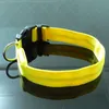 Cool gadget nylon glöd blinkande ljus lysdiod strip bar flash ljus husdjur halsband hund krage säkerhet krage julklapp DHL EMS gratis skepp