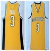 2018 Nya Mens Wake Forest University Chris Paul 3 Yellow Basketball Jersey, Rabatt Billiga Trainers Basketkläder, Dropshipping Accepted