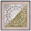 Ontwerper sjaal nieuwe sjaal vrouwen cashew print hijab zijden satijnen sjaal sjaals foulard square head sjaals wraps kerchief 60*60 cm 2024 nieuw