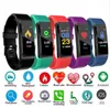 ID115 Plus Schermo LCD Bracciale intelligente Fitness Tracker Pedometro Cinturino per frequenza cardiaca Monitor per la pressione arteriosa Orologio da polso intelligente Colorato