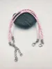 Nueva pulsera de encanto de plata antigua color mezclado cuerda de cuero joyería de DIY para las mujeres 100 unids / lote -54