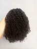 Sufaya Full Head Brazilian Human Virgin Remy Kinky Curly DrawstringPonytail Hair Extensions Natral Black Color 1b Color 150g one bundle