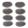 idealway 6 couleurs bohème strass coton déclaration boucles d'oreilles pour les femmes parti bijoux accessoires