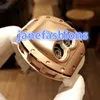 Men039s Fashion Wrist Watch Rose Gold Double Dial Personnalités Personnalités White Natural Rubber Amperproof Quartz Watches9611843