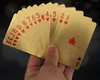 تمثال جديد لأسلوب Liberty Style Plastic Plant Plant Cards Gold Foil Poker Golden Poker Cards Dubai 24K Gaming Table Games