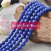 NB0005 On Sale Natural Lapis Lazuli Beads DIY Jewelry Accessory Trendy Loose Stone Round Beads for Make Jewelry Bead Wholesale