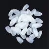 100 stks / set valse nagels acryl nagels wit beige helder nep nagels korte lange DIY kunstmatige nagel kunst tips met doos