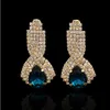 Mode Sparkly Kristall Regen Stud Ohrring Europa Schmuck Ohrring Für Frauen Damen Swing Ohrringe Luxus Abend Prom Party Earring1250387