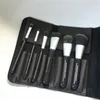 Deluxe charbon antibactériennes Brush Set - 6 brosses synthétiques antibactériennes Kit Brosse à cheveux - Maquillage Beauté Brosses Blender