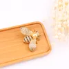 Aimei Bee Brooches Unisex Insect Brooch crystal rhinestone Pin Women and Men Jewelry Cute Small Badges Fashion Jewelr247J