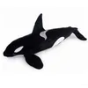 Dorimytrader Symulacja zwierząt Killer Whale Pluszowa Zabawka Duży Nadziewane Czarny Rekin Doll Dla Dzieci Dorośli Prezent 51 cali 130 cm DY60962