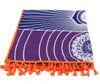 Rainbow Beach Handdoek 100% Katoen Hoge Kwaliteit Tapestry Yoga Mat Kleurrijke Patroon Groothandel 75 * 150 cm