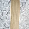 100g Remy Tape Hair Extensions 40pcs / Parti 10-26INCH TAPE Mänsklig hårförlängning Straight Brasilian PU Skin Weft Hair