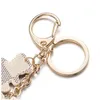 IPARAM NIEUWE FashionKey -keten Accessoires Tassel Key Ring PU Leerbeerpatroon CAR Keychain Sieradentas Charm3299472