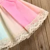 Baby Girl Summer Clothes 2018 New Sleeveless Strap Lace Rainbow Tops +Bottoms Skirt 2PCS Children Girls Outfits Set Kids Suit for 1-5 Years