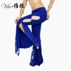 2018 New Professional Belly Dance Flank Openings Lace Trousers Pants latin dance women Pants dance costume pants