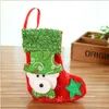 Bas de noël chaussettes de père noël, mini sac cadeau pour enfants, décoration de noël, sac de bonbons, boule, fournitures d'ornements d'arbre de noël