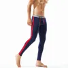 2018 novo Inverno Homens Moda sexy Long Johns Algodão Térmica Underwear sólida WarmTight Único Longo Leggings Calças de Alta Qualidade