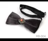 trendy bowtie diamond bow ties for men boxed gift nylon butterfly party wedding business leisure master neckwear black red 2PCS6896683