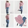 Mulheres Casual V Pescoço Torcido Sweater Sweet Borgonha Knit Jumpers Manga Longa Suéteres Pearl Beading Pullover Pullover Puxe Femme