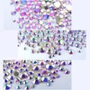 1 paquet de strass mixtes SS3SS16 cristal AB pour Nail Art, décorations à paillettes Non fixables, verre doré à dos plat, accessoires de manucure 2863067