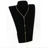 Enkel diamant-studded back chain halsband kroppskedja tillbaka halsband enkel damer tillbaka kedja