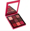 In Stock Eyeshadow 9 Color Eyeshadow Palatte with Makeup Mirror Portable Makeup Highlighter Makeup Palatte Shinny