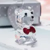 Crystal Bear Baby Shower Wedding Favors Boy Girl Baptism Party Gifts Newborn Baby Gift Box Wholesale