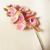 Real Touch orchideebloem nep roze Cymbidium PU 3D plantenorchideeën Phalaenopsis orchideeën voor kunstmatige decoratieve bloemen8593602