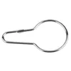 6.7~7.2cm Bath Shower Curtain Glide Rings Gourd shape Hooks Polished Satin Nickel Ball Bathroom Accessories