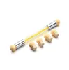 Hohe Qualität Picking Doting Gradient Pen Pinsel 6 Schwamm Set Glitter Pulver Nail art Tools M19 # 25