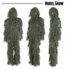 Hunting Ghillie Suit Set 3D Camo Bionic Leaf Camouflage Jungle Woodland Poncho Manteau Durable Hunting-Poncho PO06
