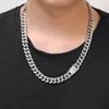 Men Women Hip Hop MIAMI CUBAN LINK Chain Necklace Solid Copper Casting Micro Cubic Zirconia Clasp ICED OUT Bling Jewelry 20"/24"/26"/28"/30"