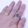 choucong merk vrouwen sieraden zwart 5a zirkoon cz ring pure zilveren vrouwen engagement bruiloft band ring sz 5-11 geschenk