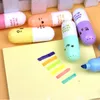 Mini 6 stks capsules markeerstift vitamine pil hoogtepunt marker kleur pennen briefpapier kantoor schoolbenodigdheden Marcadores Caneta