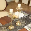 New Candle Stand Crystals Candle Holders Delicato portacandele in vetro per matrimoni Candelieri romantici Centrotavola per la decorazione domestica