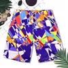 Nouvelle marque Arrivée Summer Mens Shorts Sport Swimswear Shorts Pantalons Sports à moitié volumineux Sort de plage à rayures Moleton Moleton Masculino