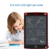 838d 8.5 inç LCD Yazma Tablet Not Çizim tahtası Blackboard El Yazısı Pedleri Çocuklar için Yükseltilmiş Kalem Ofisi One Popo Noel Hediyeleri