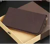 Hot High quality Male PU Leather fashion wallet Casual Long style Card holder pocket Fashion Purse wallets for women men With Box