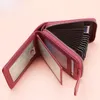 Nya män kvinnor äkta läder RFID Zipper kreditkortshållare stor kapacitetsarrangörskorthållare hasp rese plånböcker290e