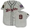 Hommes 1939 York Knights Road Baseball Jersey point cousu femmes/jeunes de haute qualité tous cousus livraison gratuite maillots