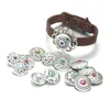 10 pz/lotto Casualmente Misti Scatto Gioielli Strass Bottone In Metallo bottoni a pressione 18mm Bracciali per Le Donne 8543