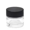 Rich Dog Middle Size Transparent Glas Airtight Stash Jar Portable Vakuum Seal Wax Oil Jar Tobacco Herb Storage Vattentät behållare