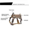 Polis K9 Tactical Training Dog Harness Militär Justerbar Molle Nylon Vest Dog Apparel