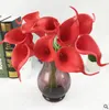 Hot Flower Hoogwaardige Simulatie Voel Calla Lily Kunstbloemen Boeket Geurige Zijde Decoratie GA72